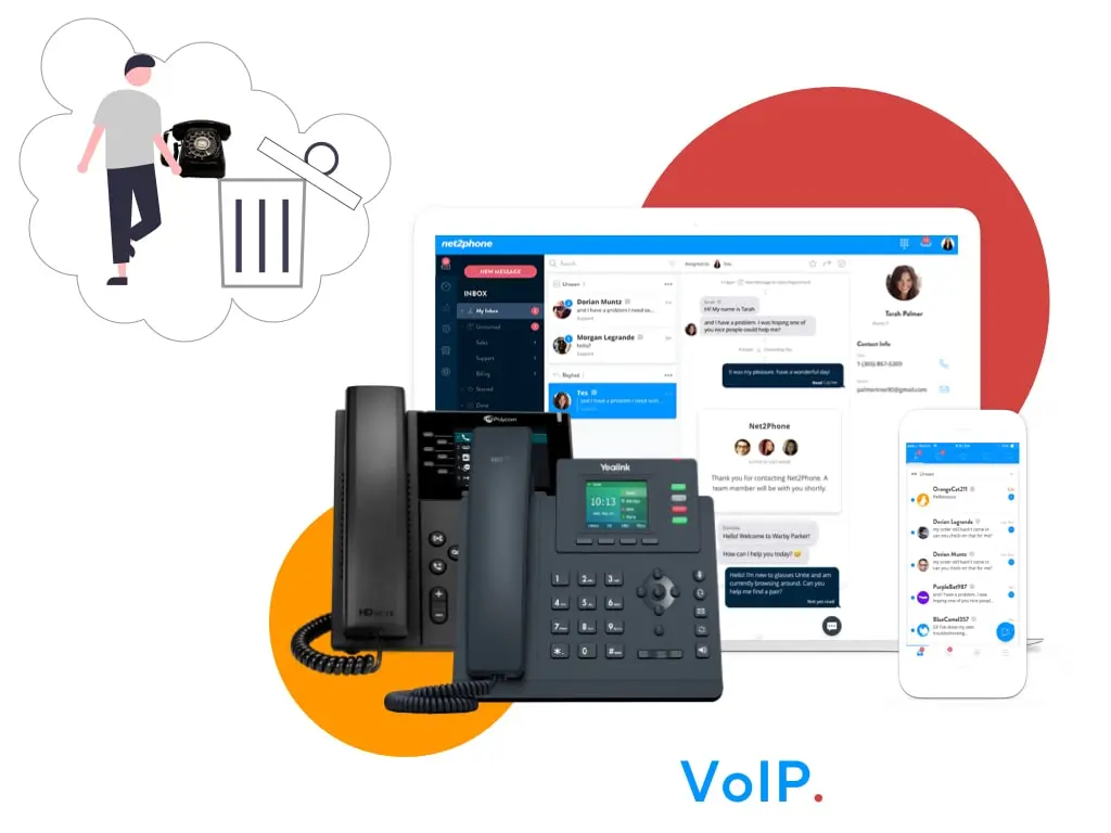 change landline to voip